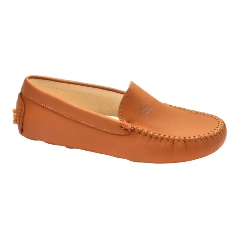 2549 - Tan Sahara Leather Soft Loafer for Girl by London Kids