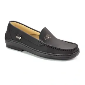 2693 - Black Sahara Leather Soft Loafer for Girl by London Kids