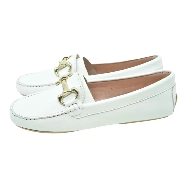 48918 - White Soft Leather Soft Loafer for Teen/Women by Pretty Ballerinas