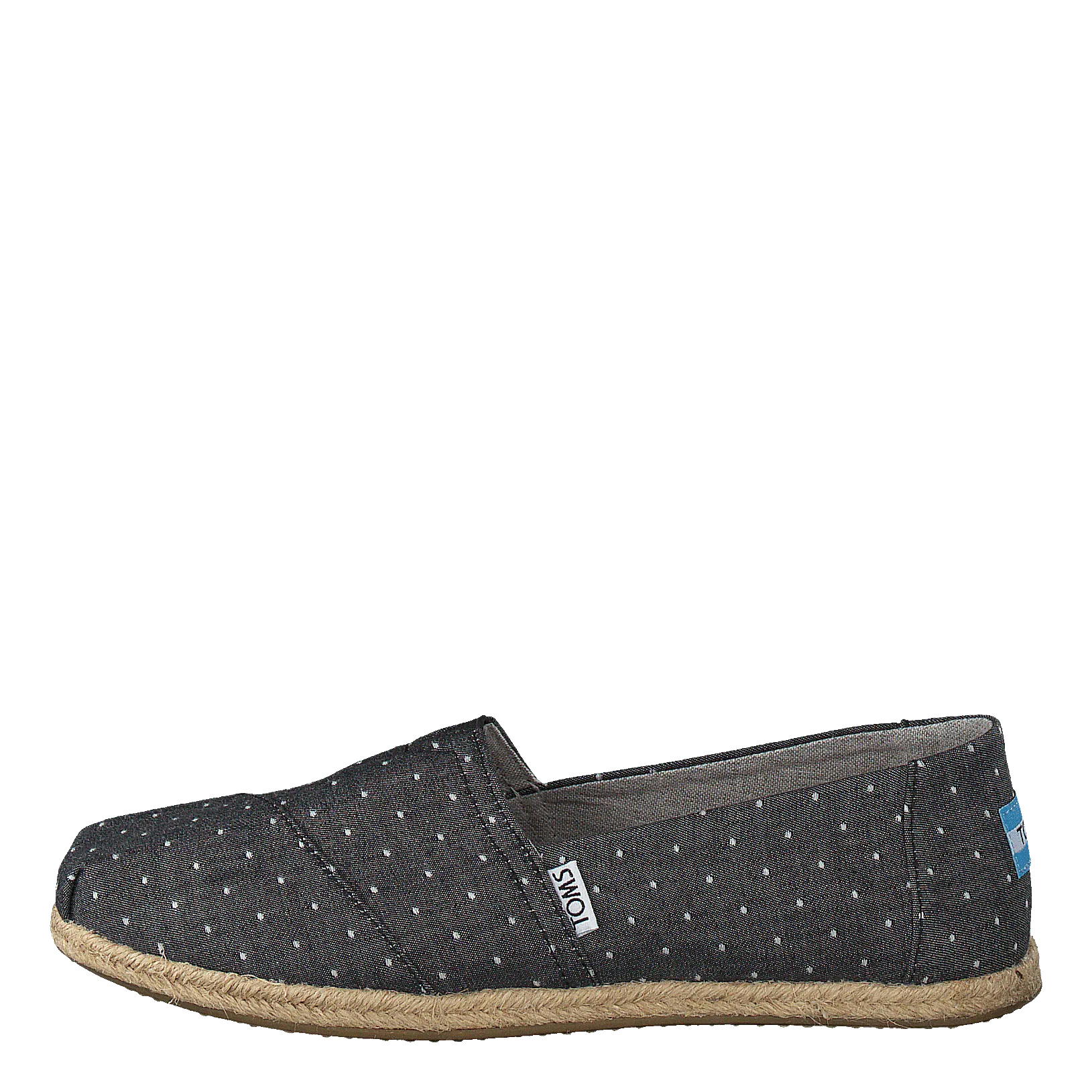 Alpargata Black Dot Chambray Rope Sole