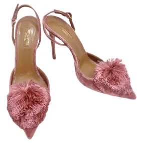 Aquazzura Powder Puff Slingback Heels