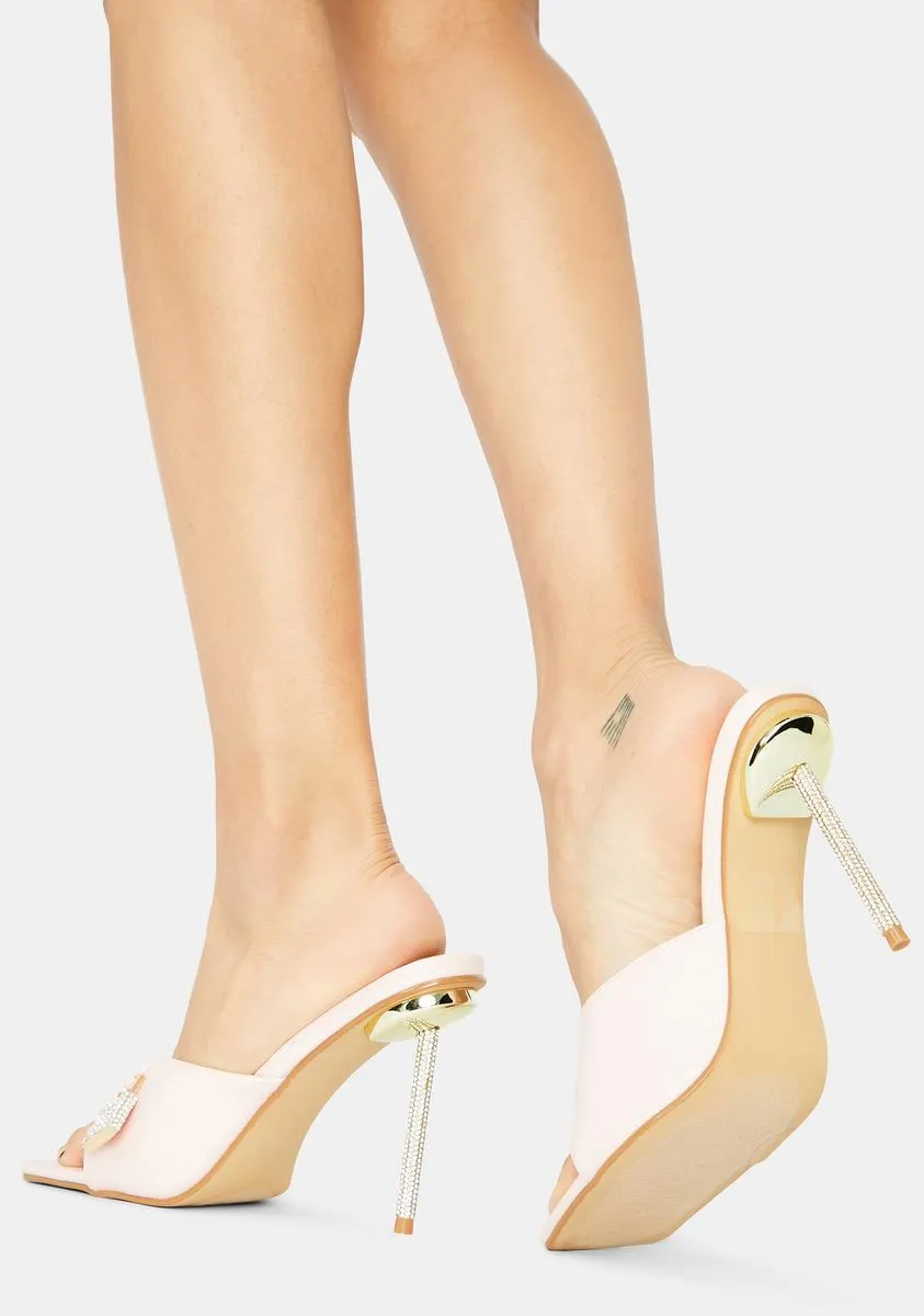 Baby Follow U Anywhere Lock Peep Toe Kitten Heels