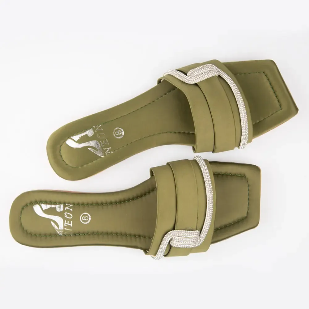 BAND SLIPPERS Green