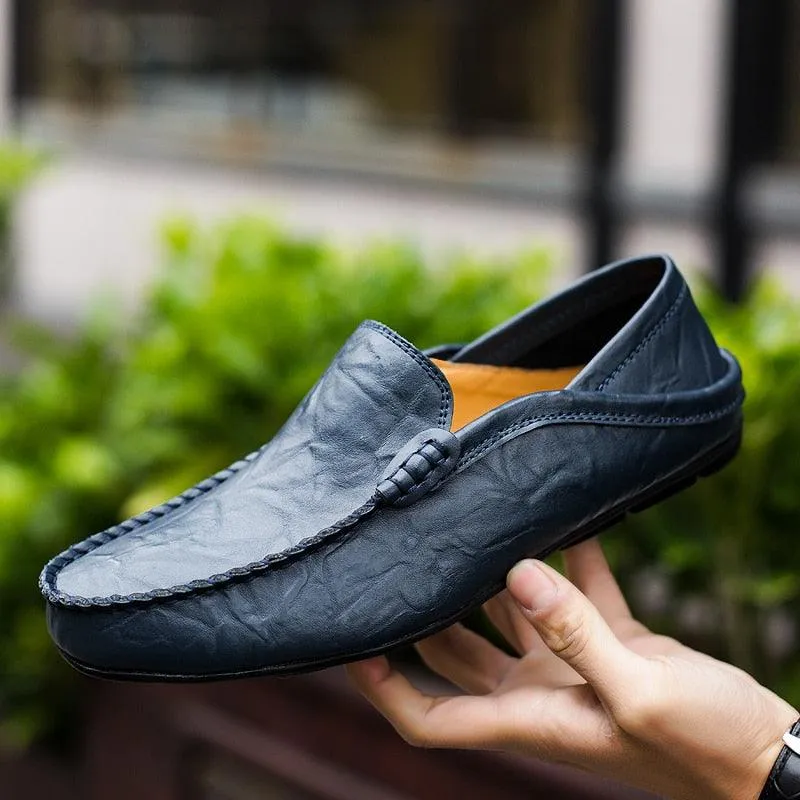 Casual Mens Loafers Genuine Leather Moccasins Light...