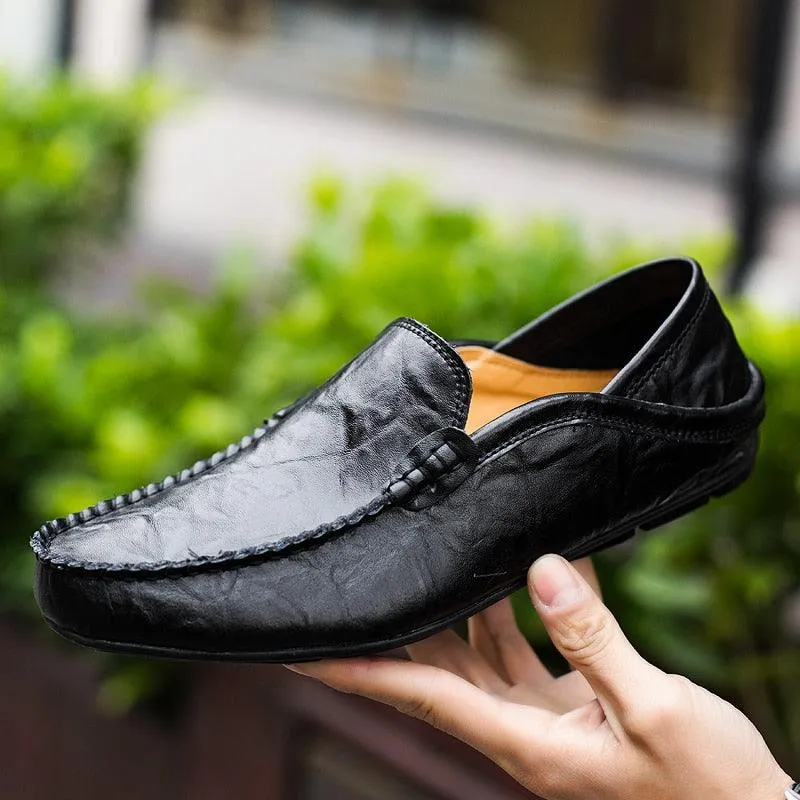 Casual Mens Loafers Genuine Leather Moccasins Light...