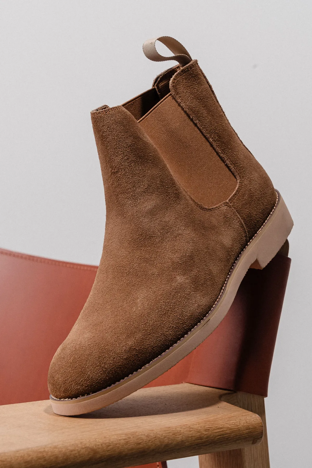 Chelsea Boots - Mørk Beige