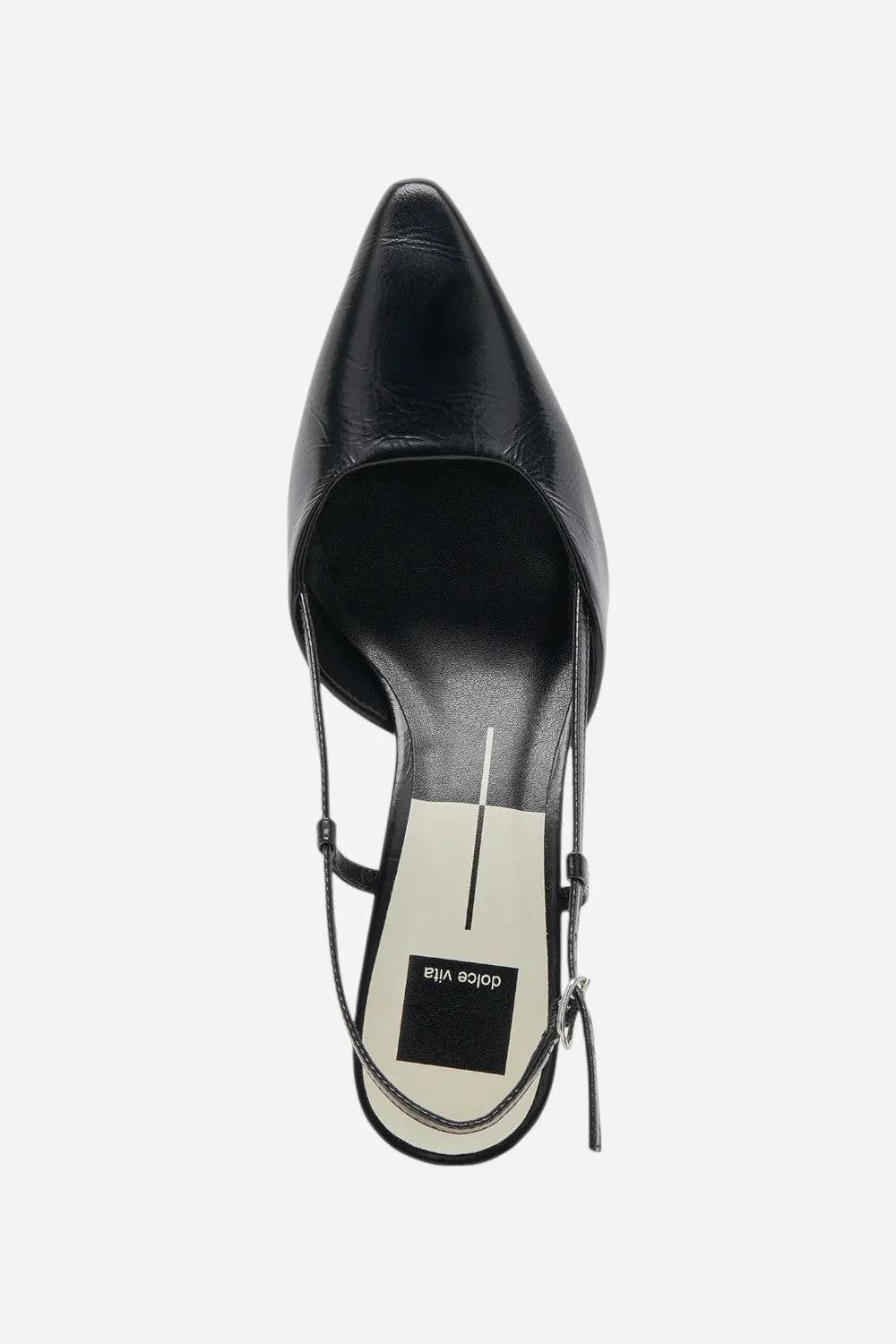 Dolce Vita Odela Heels in Midnight Crinkle Patent Leather