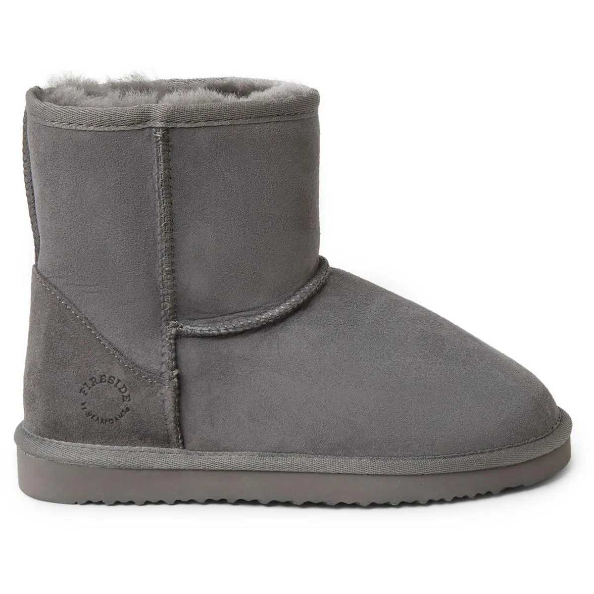 Fireside by Dearfoams Womens Suede Slip On Winter & Snow Boots