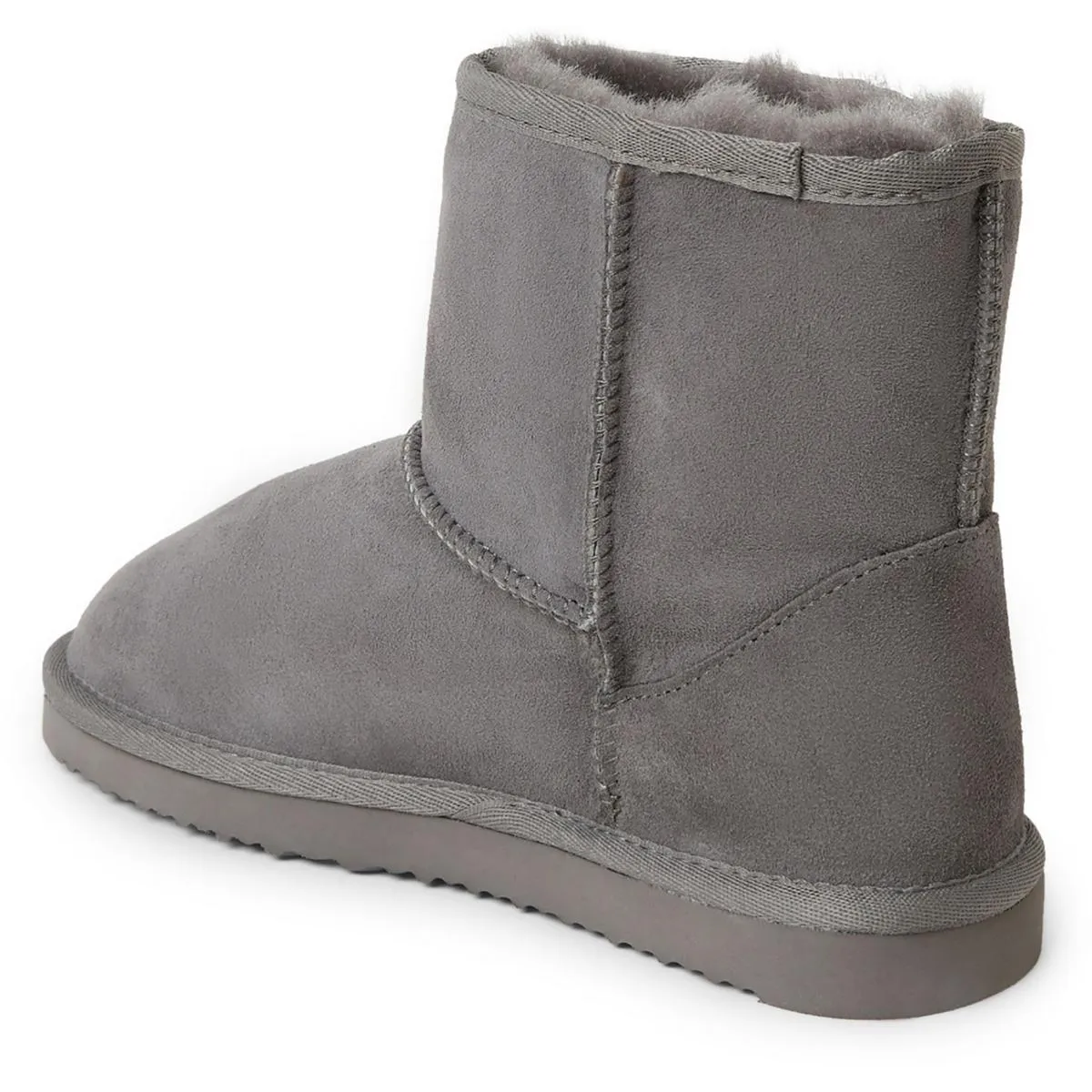 Fireside by Dearfoams Womens Suede Slip On Winter & Snow Boots