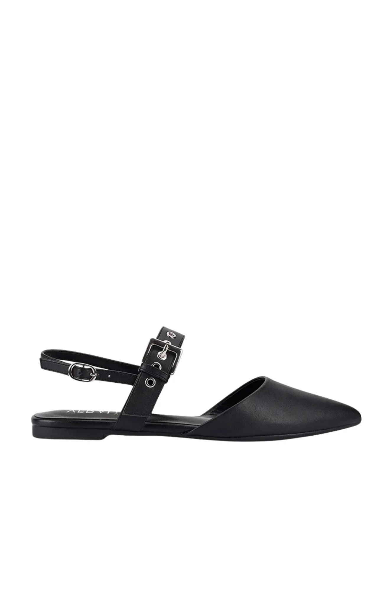 Idaho Slingback Flats Black