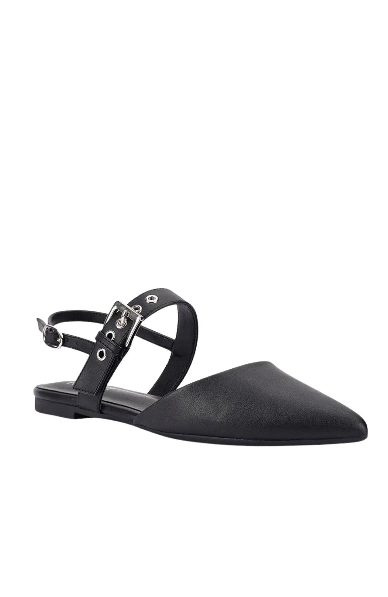 Idaho Slingback Flats Black