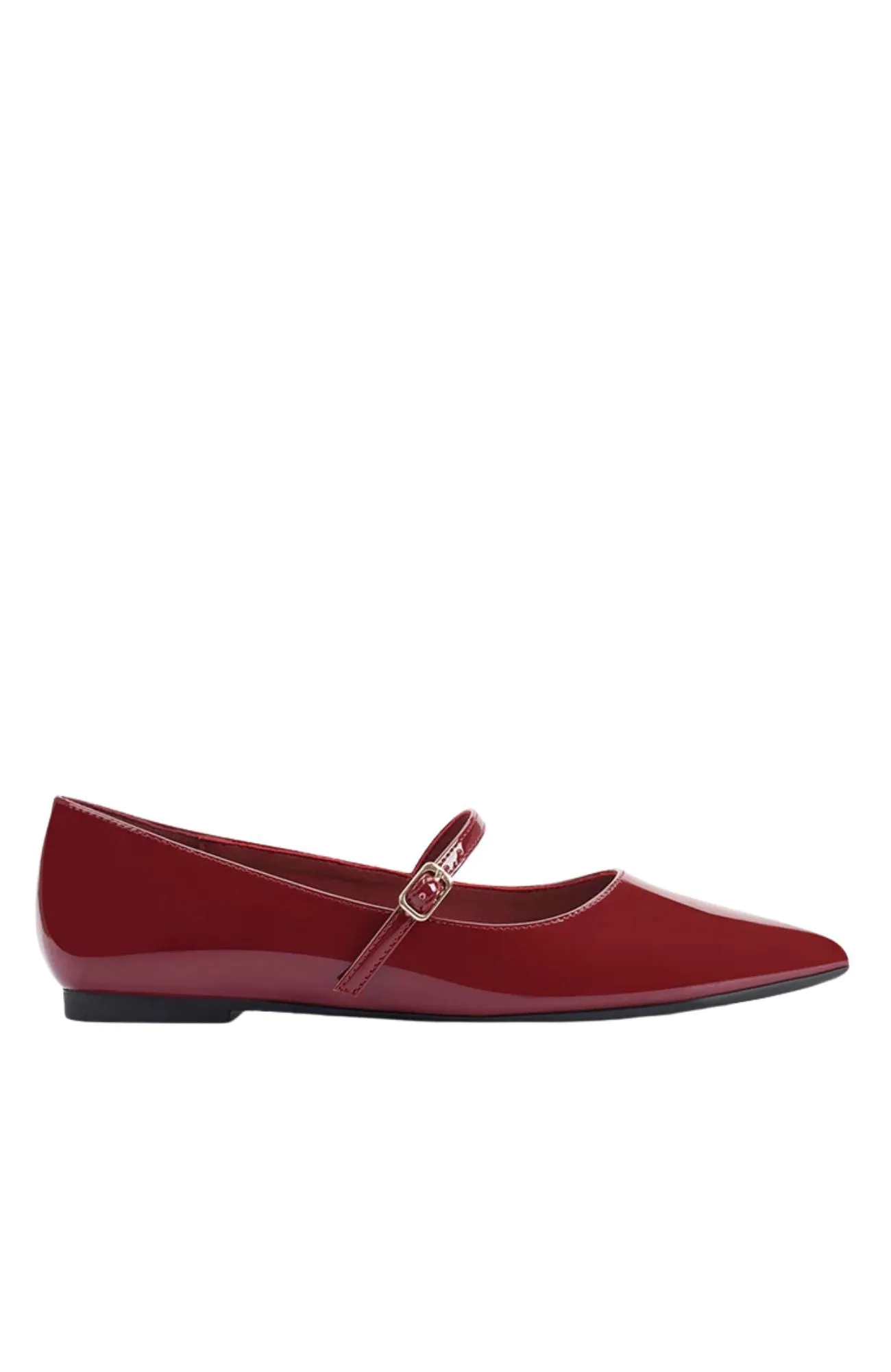 Iguana Mary Jane Flats Wine Patent