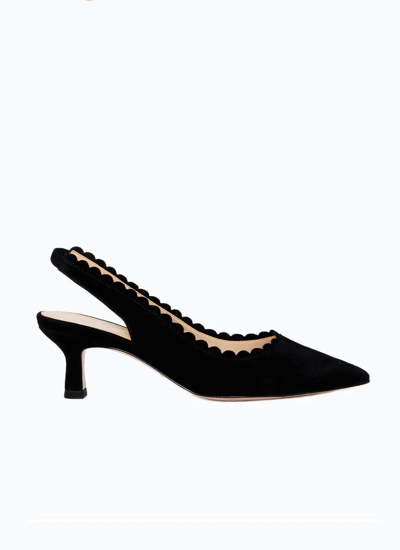 Kelsa Black Suede Heel