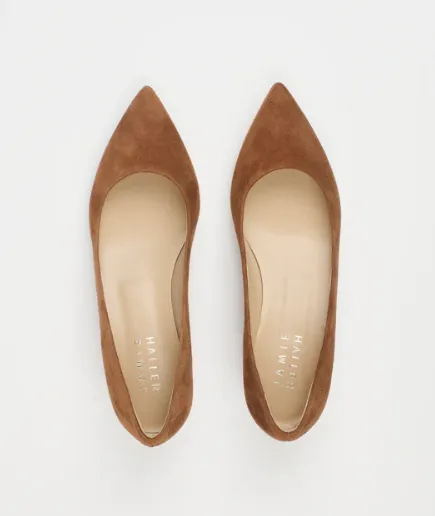 Kitty Point Suede Heel