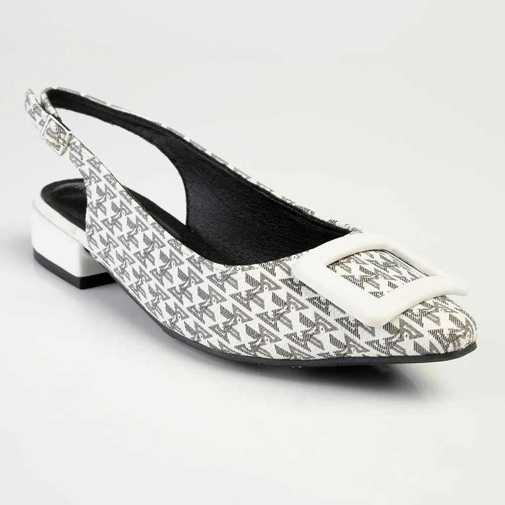 Madison Babette Pump - White Multi