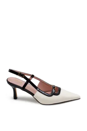 Sera Slingback Heel - White