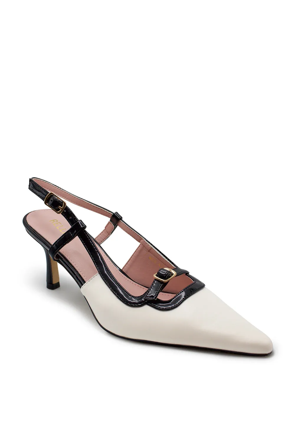 Sera Slingback Heel - White