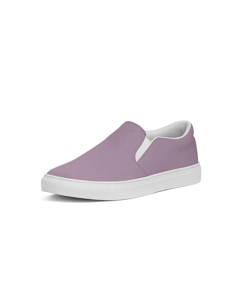 Shaded Pale Pastel Purple Gray Slip-On Canvas Sneakers | Women's | C8M30Y0K30