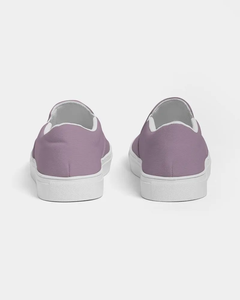 Shaded Pale Pastel Purple Gray Slip-On Canvas Sneakers | Women's | C8M30Y0K30