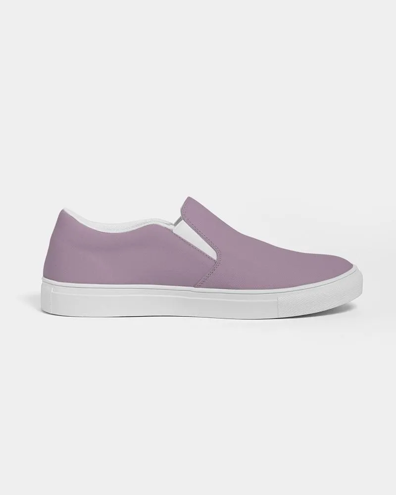 Shaded Pale Pastel Purple Gray Slip-On Canvas Sneakers | Women's | C8M30Y0K30