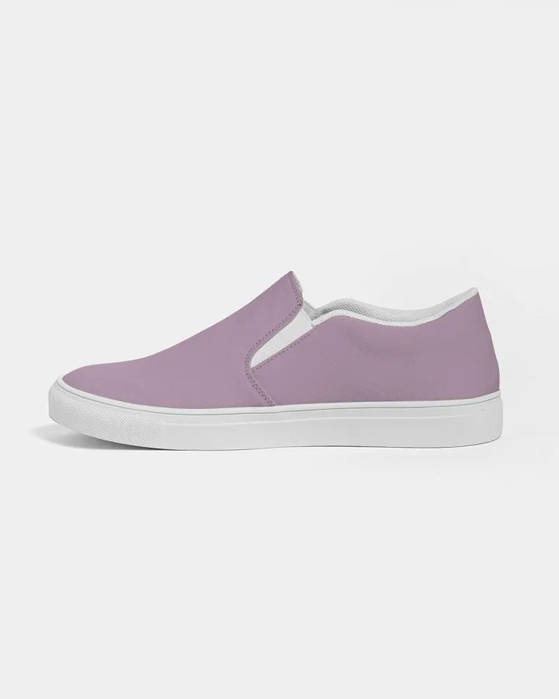 Shaded Pale Pastel Purple Gray Slip-On Canvas Sneakers | Women's | C8M30Y0K30