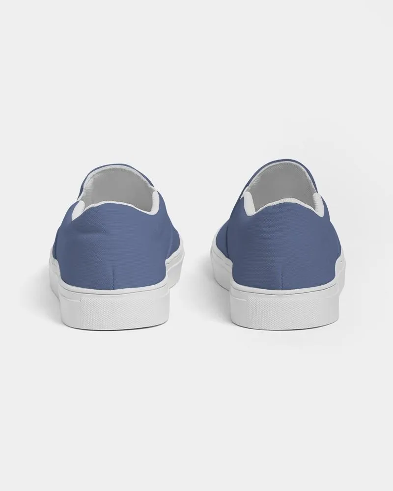 Shaded Pastel Blue Slip-On Canvas Sneakers | Women's | C60M45Y0K30