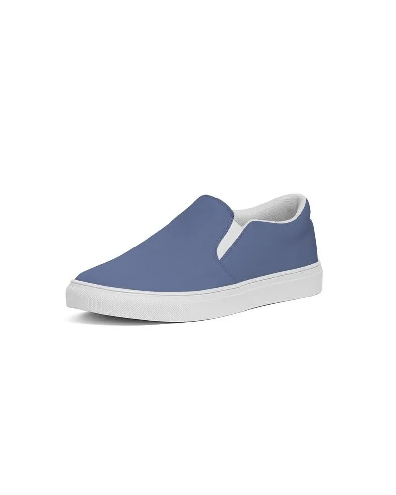 Shaded Pastel Blue Slip-On Canvas Sneakers | Women's | C60M45Y0K30