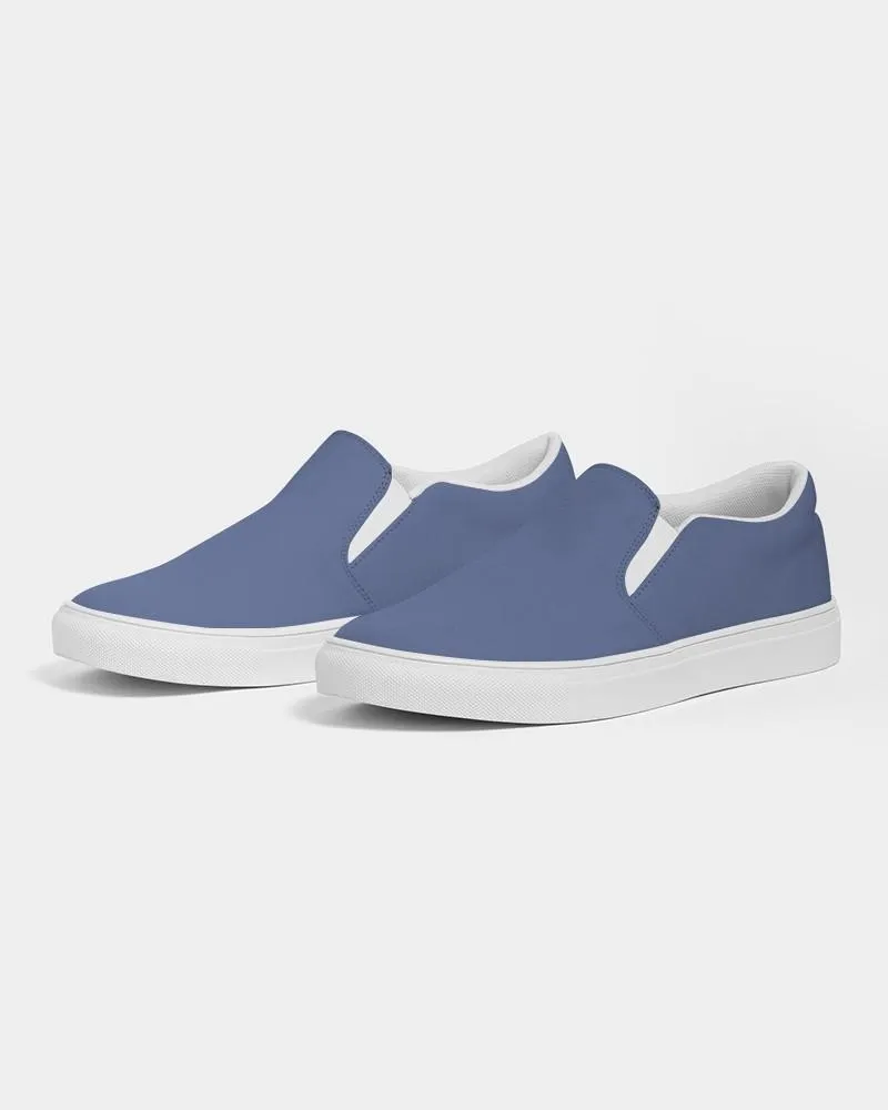 Shaded Pastel Blue Slip-On Canvas Sneakers | Women's | C60M45Y0K30