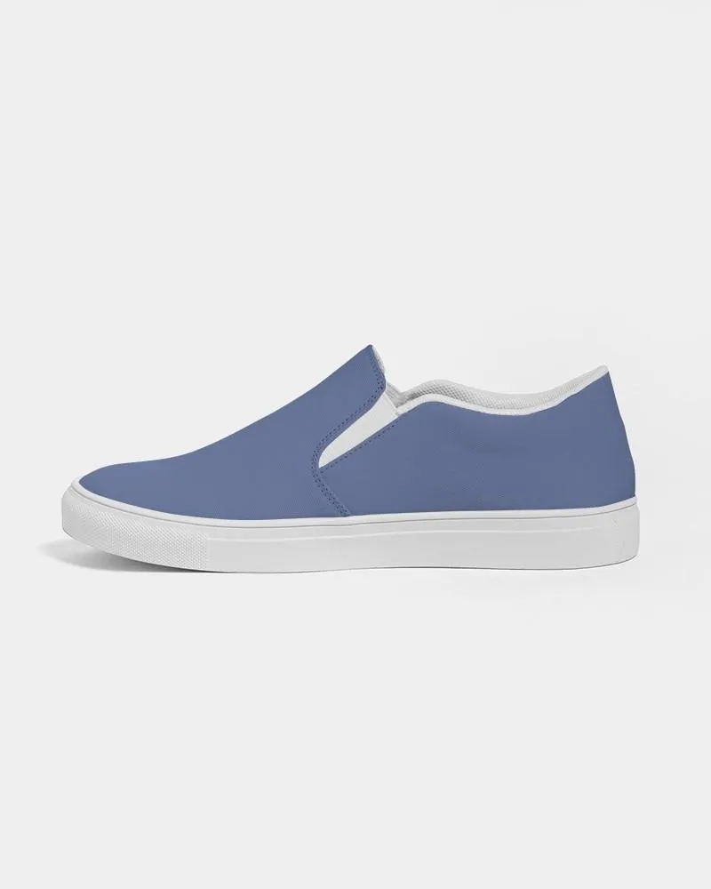 Shaded Pastel Blue Slip-On Canvas Sneakers | Women's | C60M45Y0K30