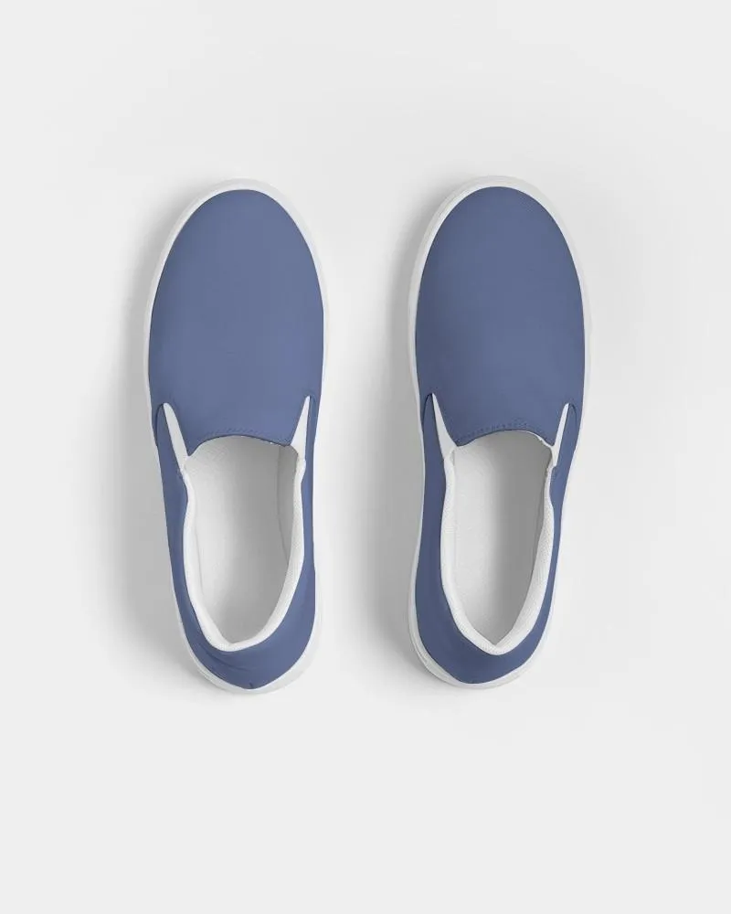 Shaded Pastel Blue Slip-On Canvas Sneakers | Women's | C60M45Y0K30