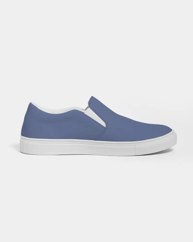 Shaded Pastel Blue Slip-On Canvas Sneakers | Women's | C60M45Y0K30