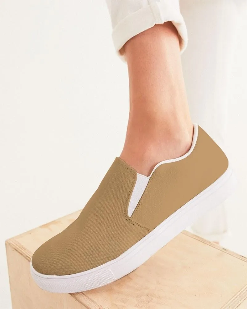 Shaded Pastel Orange Slip-On Canvas Sneakers | Women's | C0M30Y60K30