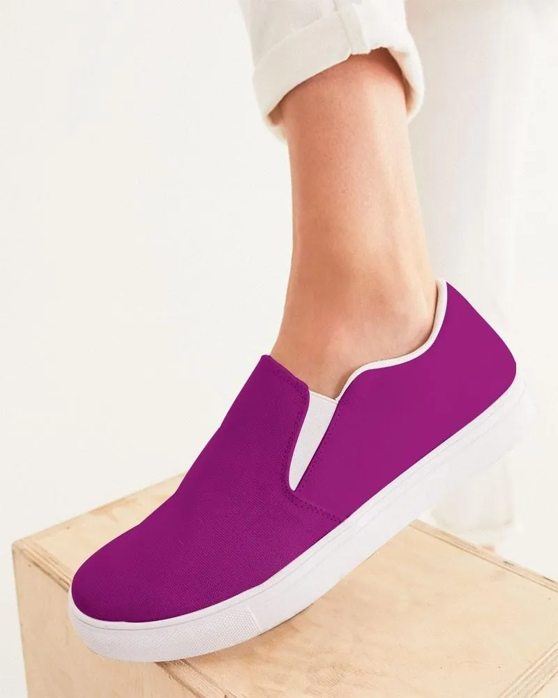 Shaded Purple Slip-On Canvas Sneakers | Women's | C25M100Y0K30